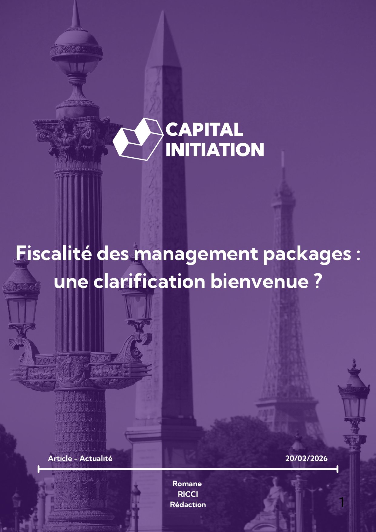 La fiscalité des managements packages - une clarification bienvenue ?_page-0001