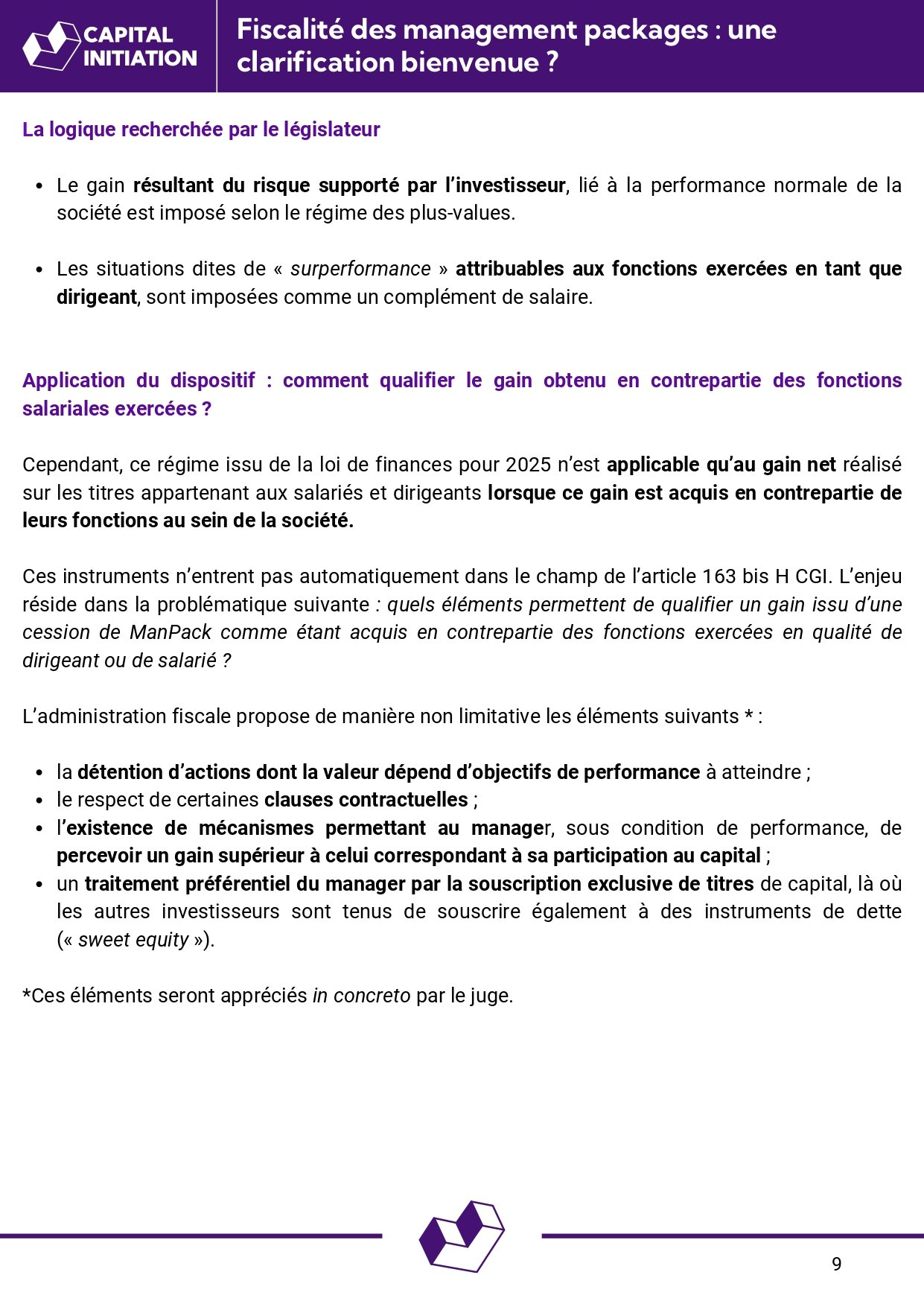 La fiscalité des managements packages - une clarification bienvenue ?_page-0009